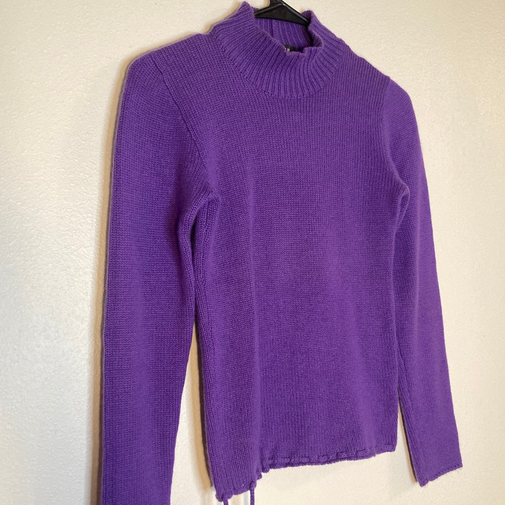 vintage Luca luca Orlandi mock neck cashmere long sleeve sweater